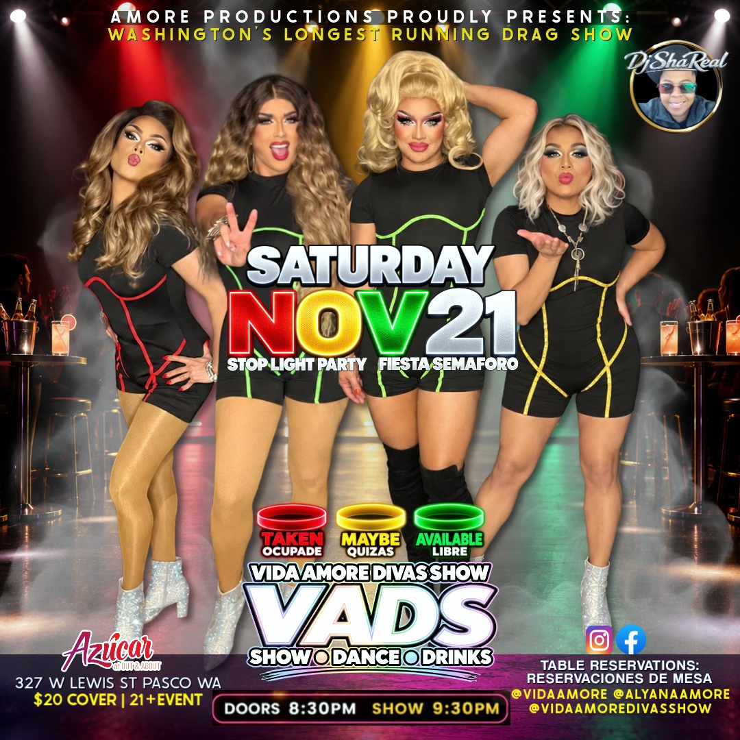 Vida Amore Divas Show: Fiesta Semáforo (Stoplight Party) flyer